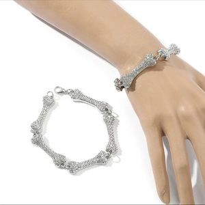 Vivienne Westwood Crystal Bone Bracelet